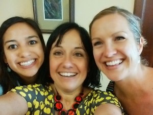 Staff Coffee Hour Organizers Laura Berman, Liliana Cardile & Breidi Truscott Roberts