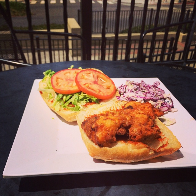 This week the I-House Café special is a Fried Chicken Sandwich on ciabatta with coleslaw – $8.75. Special for Aug. 11-15.
