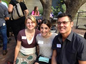 First time host family Laurie & Mitch Ferris with Bea from Espana