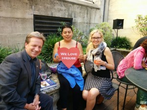 I-House Executive Director and his two guests