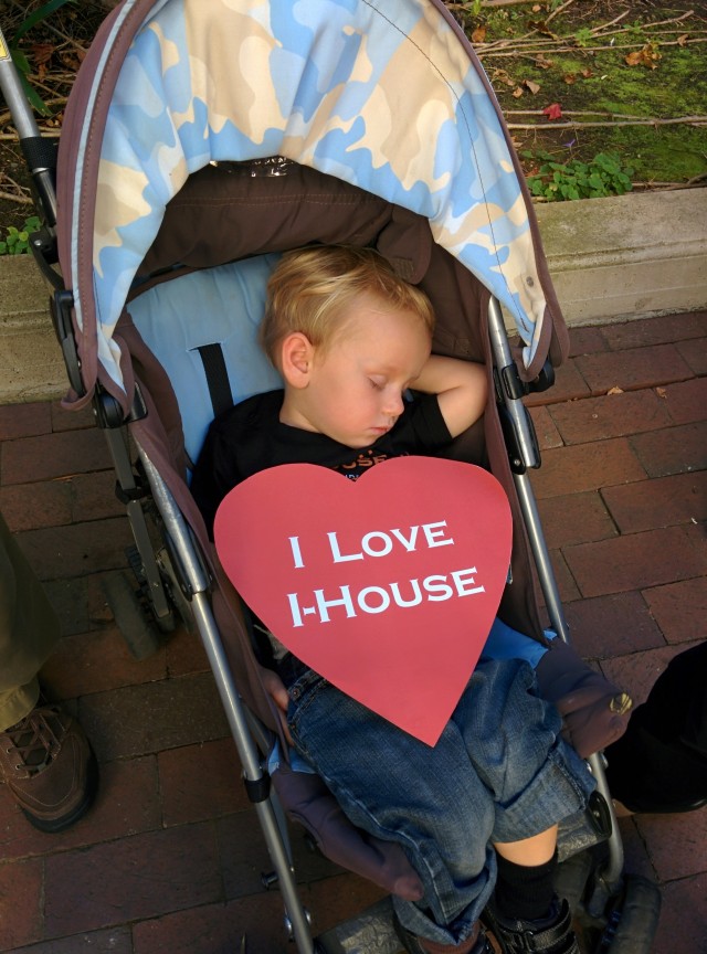Little Ulisse loves I-House and meeting I-House residents from all over the world