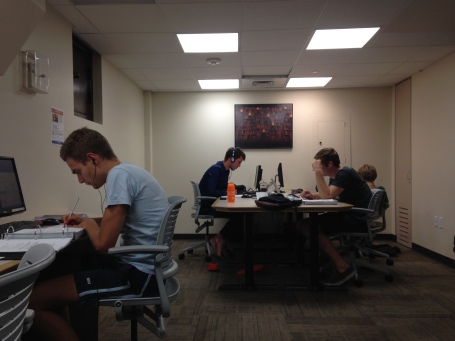 Bathed in Light! The Computer Room on third floor