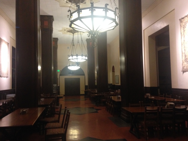 Awaiting in all its grandeur! The Dining Commons after 9p