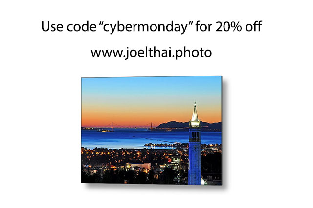 Use code “cybermonday” for -20% at www.joelthai.photo! Until Sunday!