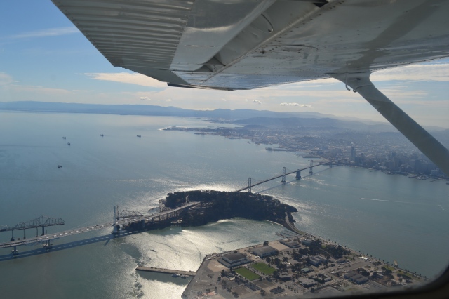 Flying over the Treasure Island