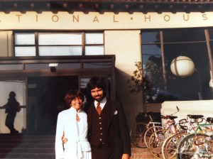 with Barry on the front steps