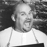 Mark Cassettari, one of the "Flying Calamari Brothers" magicians