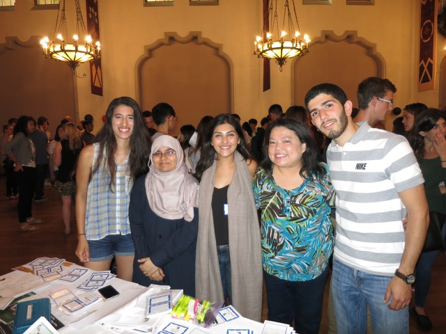 Program Office staff welcoming new residents at the reception