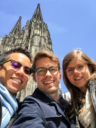 Group Selfie with the Cathedral