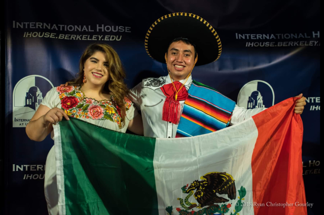 Monique and Ricardo representing Mexico in the Global Homecoming Fashion Show