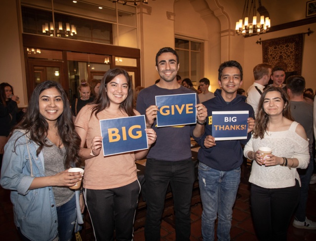 Pictured at Coffee Hour are current residents (from left): Ipsha Banerjee, Alina Bieschke, Chris Solomis, Felipe Navarro Martinez and Diler Cavdar. Photo by resident Friedrich Wegmann.