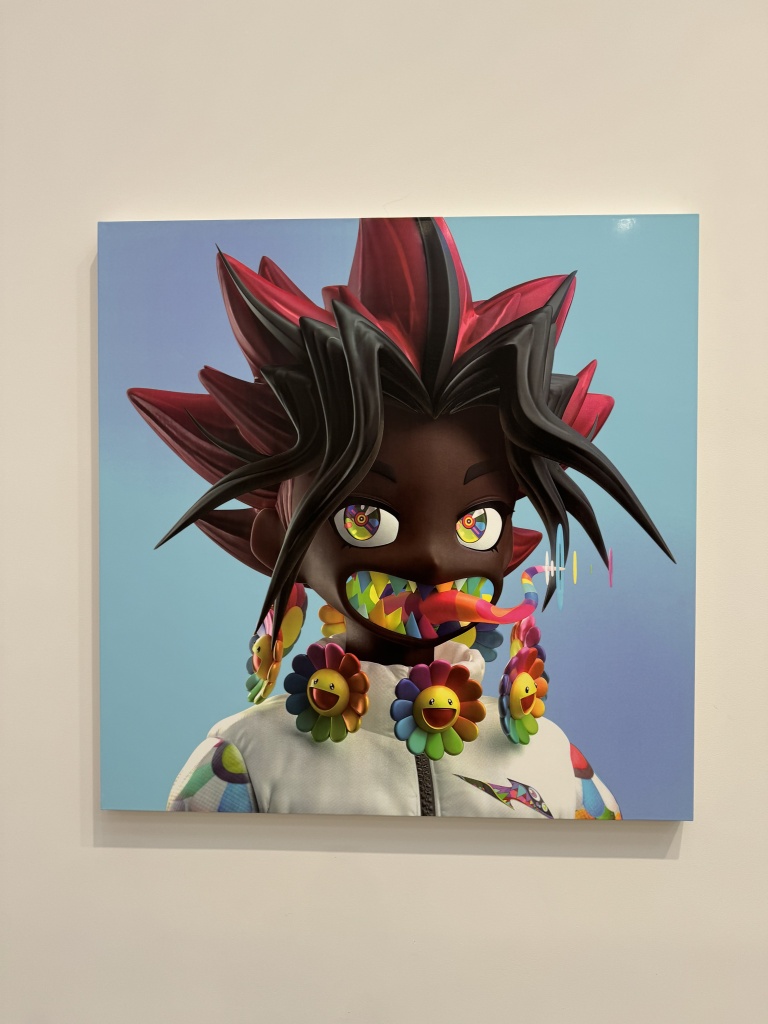Takashi Murakami artwork resembling a game character.
